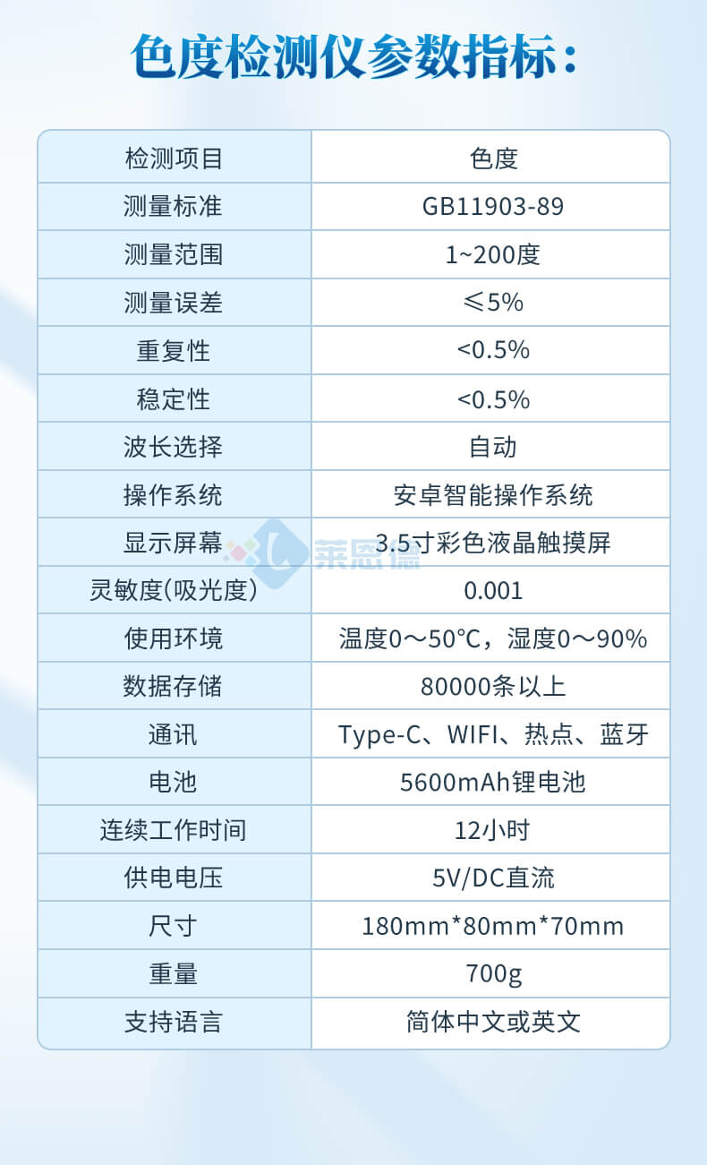 水質(zhì)色度檢測儀